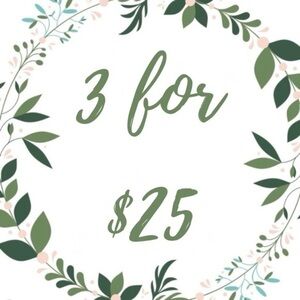 3/$25 Clearance Sale